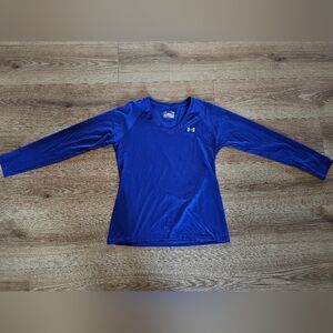 Under Armour Women's Violet V-Neck Top, Size Medium